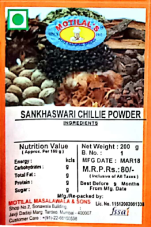 Sankhaswari chilli powder